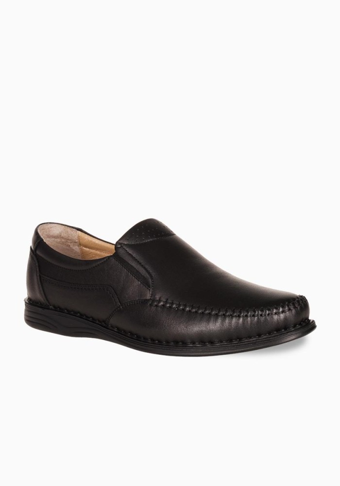 Ανδρικό slip-on casual 318.21015-L ΜΑΥΡΟ