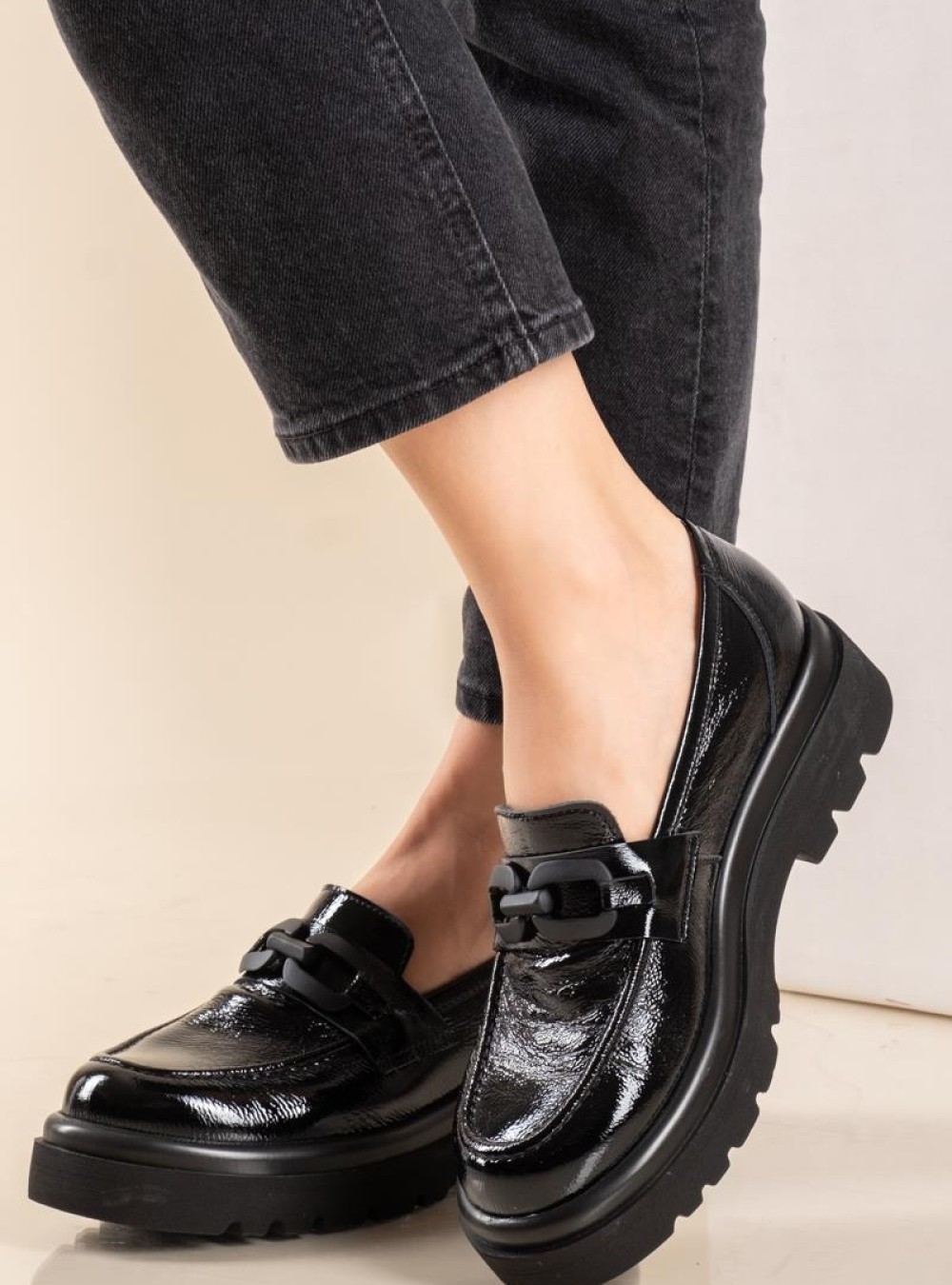 RAGAZZA Δερμάτινα λουστρίνι loafer 331.0547-L ΜΑΥΡΟ RAGAZZA Δερμάτινα λουστρίνι loafer 331.0547-L ΜΑΥΡΟ
