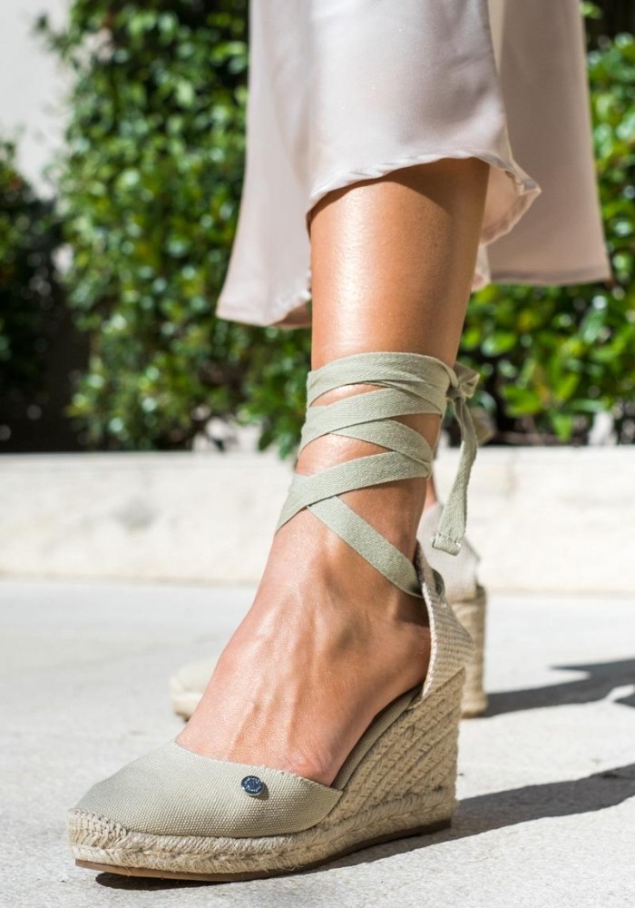 Refresh εσπαντρίγιες lace up με σχοίνινη σόλα 395.170872-F ΜΠΕΖ
