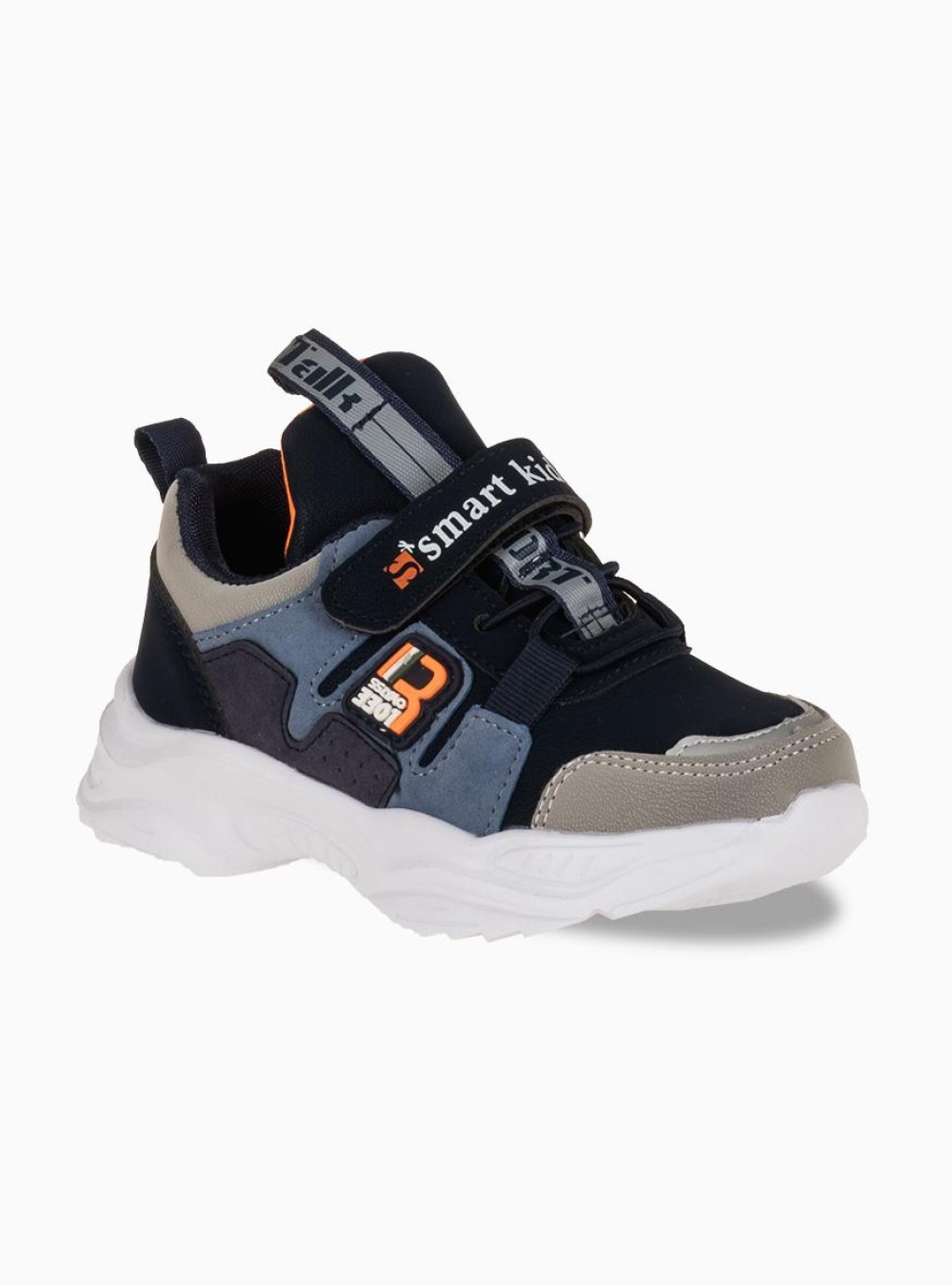 Αθλητικά για αγόρια με velcro 202.SD29001-02-B-L ΜΠΛΕ Αθλητικά για αγόρια με velcro 202.SD29001-02-B-L ΜΠΛΕ