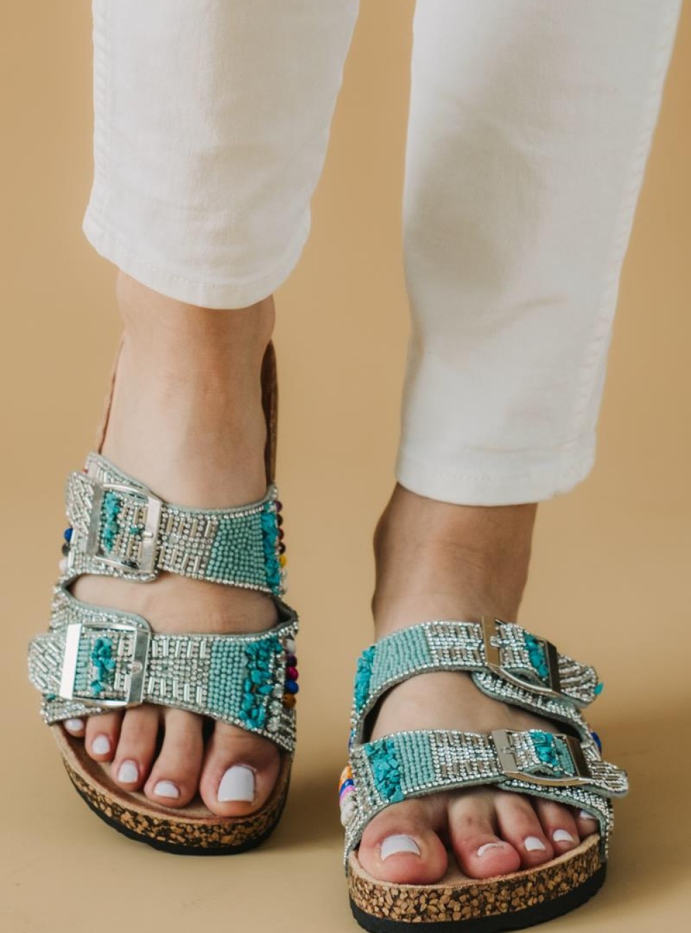 Boho style fussbett flatforms με δυο φάσες 330.TZ693-F ΜΕΝΤΑ Boho style fussbett flatforms με δυο φάσες 330.TZ693-F ΜΕΝΤΑ
