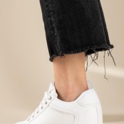 Tennis sneakers με εσωτερικό τακούνι 431.LY661-L ΑΣΠΡΟ Tennis sneakers με εσωτερικό τακούνι 431.LY661-L ΑΣΠΡΟ