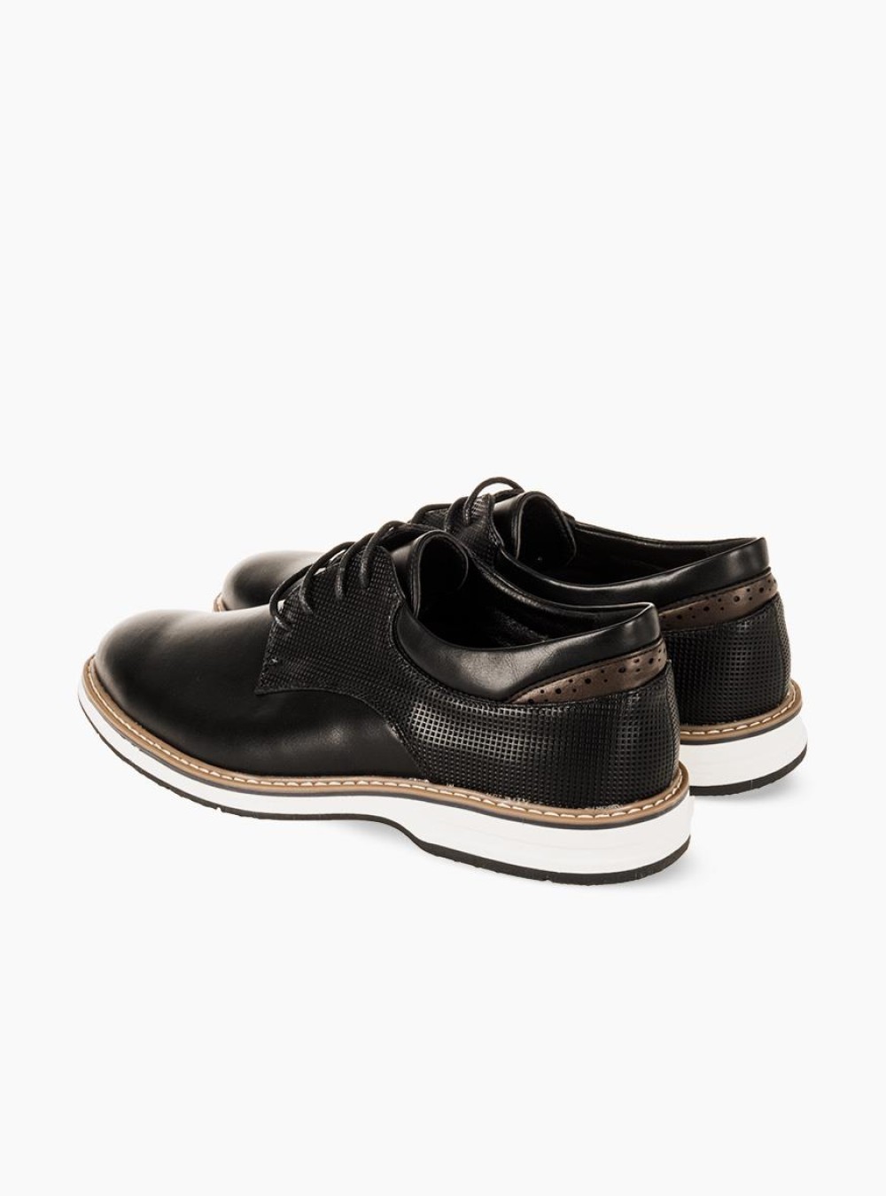 Ανδρικό casual με κορδόνι 330.7909-L ΜΑΥΡΟ