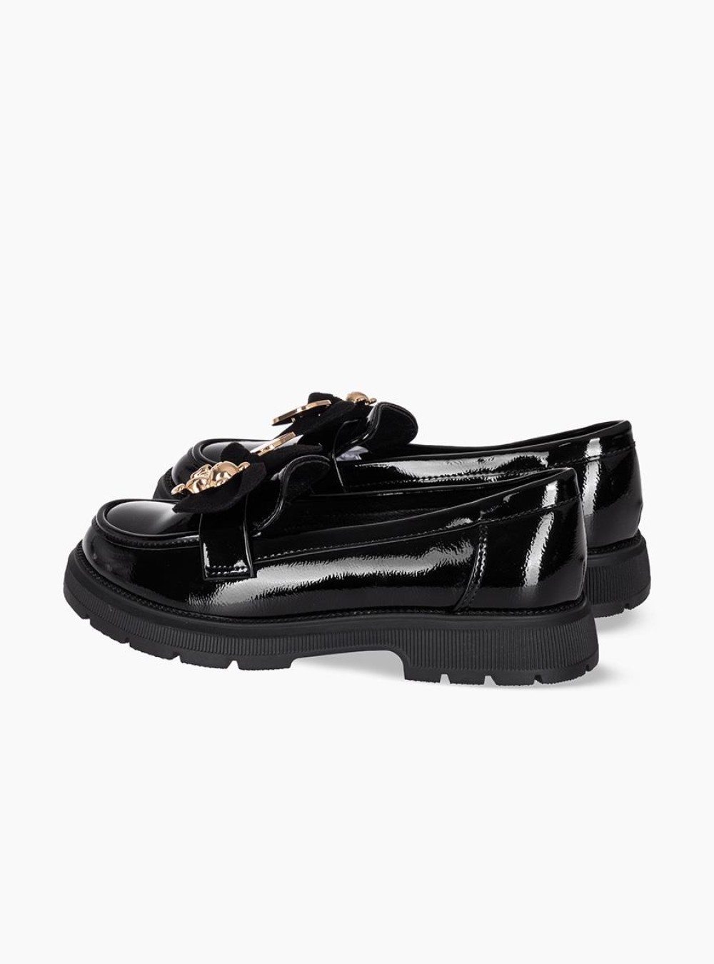 Λουστρίνι loafer για κορίτσια με φιογκάκι 432.DR67-LU ΜΑΥΡΟ Λουστρίνι loafer για κορίτσια με φιογκάκι 432.DR67-LU ΜΑΥΡΟ