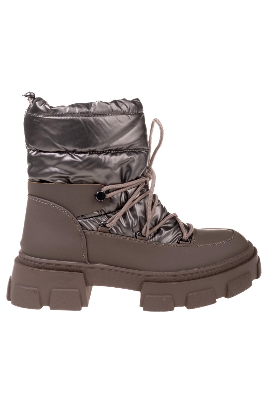 Apres ski μποτάκια με chunky σόλα 396.SJ609-F GUN Apres ski μποτάκια με chunky σόλα 396.SJ609-F GUN