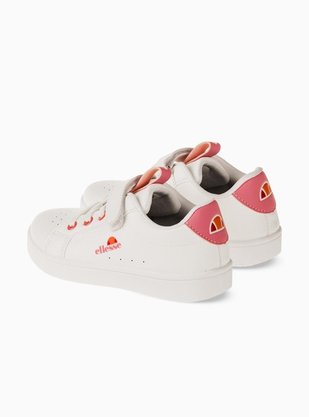 ELLESSE Παιδικό sneaker με velcro 034.494-G-L ΑΣΠΡΟ/ΡΟΖ ELLESSE Παιδικό sneaker με velcro 034.494-G-L ΑΣΠΡΟ/ΡΟΖ