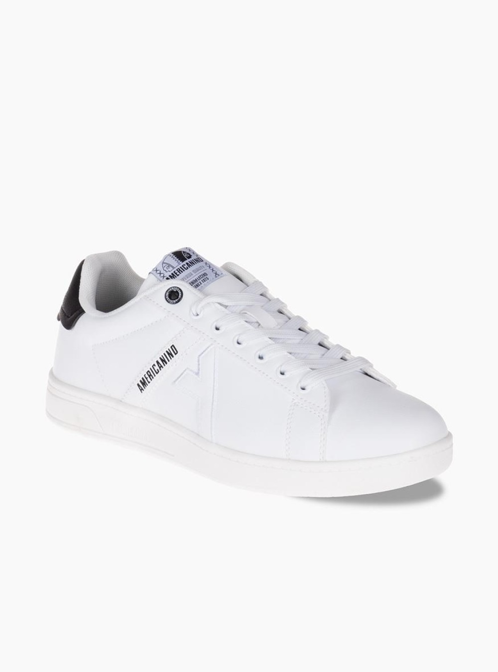 AMERICANINO Ανδρικά sneakers 029.AMM424X90-L ΑΣΠΡΟ/ΜΑΥΡΟ AMERICANINO Ανδρικά sneakers 029.AMM424X90-L ΑΣΠΡΟ/ΜΑΥΡΟ