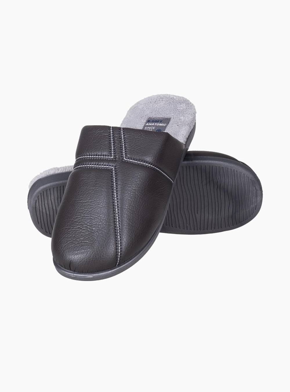 B-SOFT Ανδρικές παντόφλες 405.2108-L ΓΚΡΙ B-SOFT Ανδρικές παντόφλες 405.2108-L ΓΚΡΙ