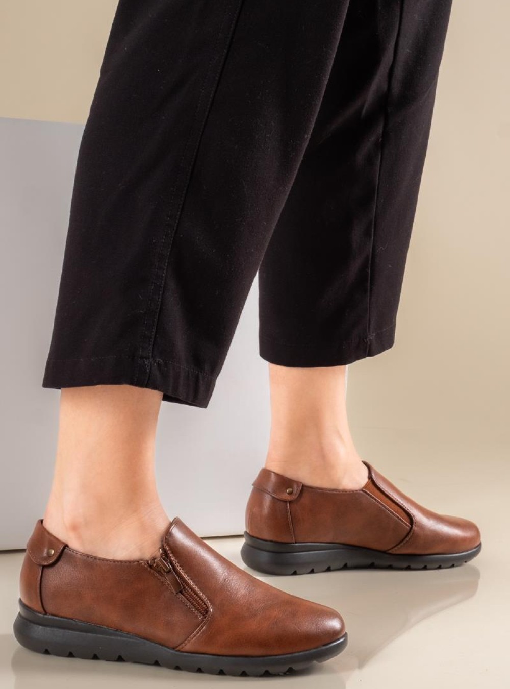Casual slip-on comfort με φερμουάρ 330.3001-L ΤΑΜΠΑ Casual slip-on comfort με φερμουάρ 330.3001-L ΤΑΜΠΑ