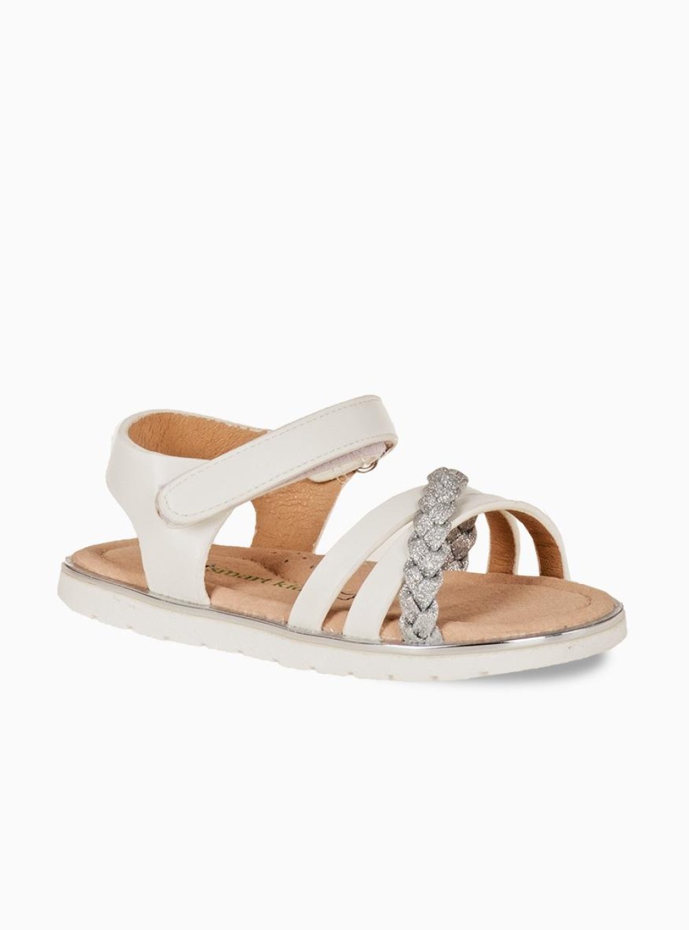 Πέδιλα για κορίτσια 202.SD12119-L ΑΣΠΡΟ Πέδιλα για κορίτσια 202.SD12119-L ΑΣΠΡΟ