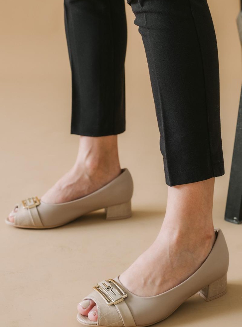 PICCADILLY Peep-toe comfort γόβες 004.779-24008-L ΜΠΕΖ PICCADILLY Peep-toe comfort γόβες 004.779-24008-L ΜΠΕΖ