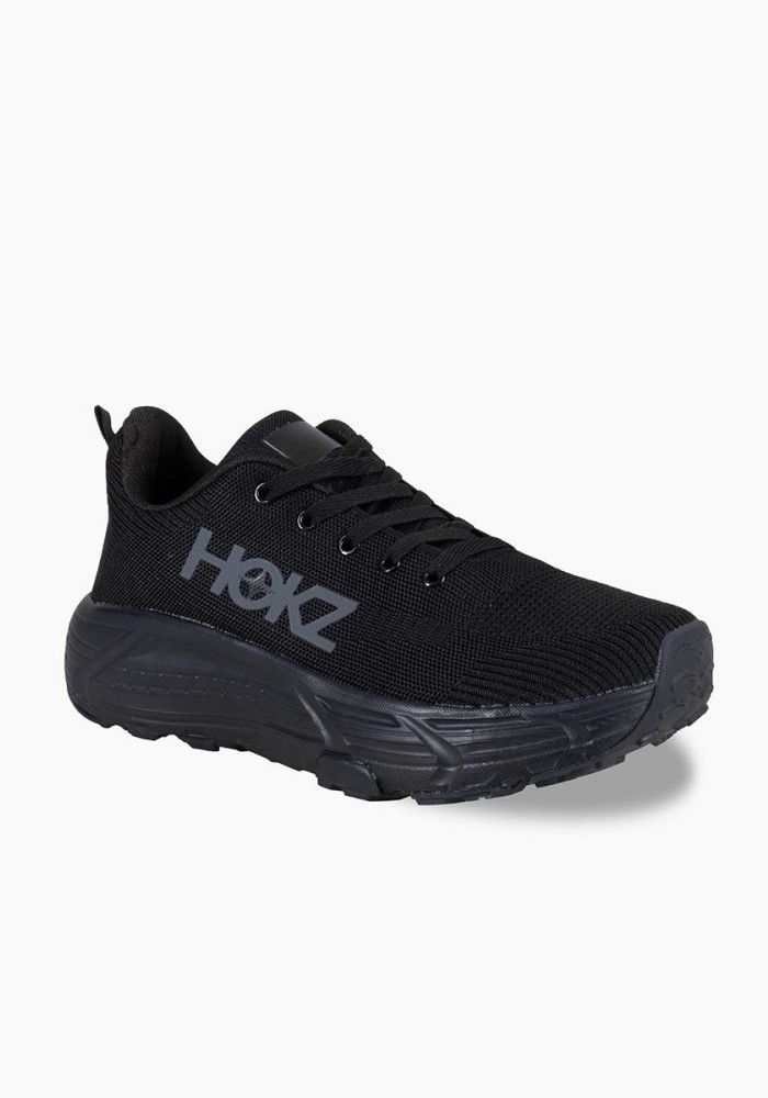 Ανδρικά υφασμάτινα running sneakers ΜΑΥΡΟ