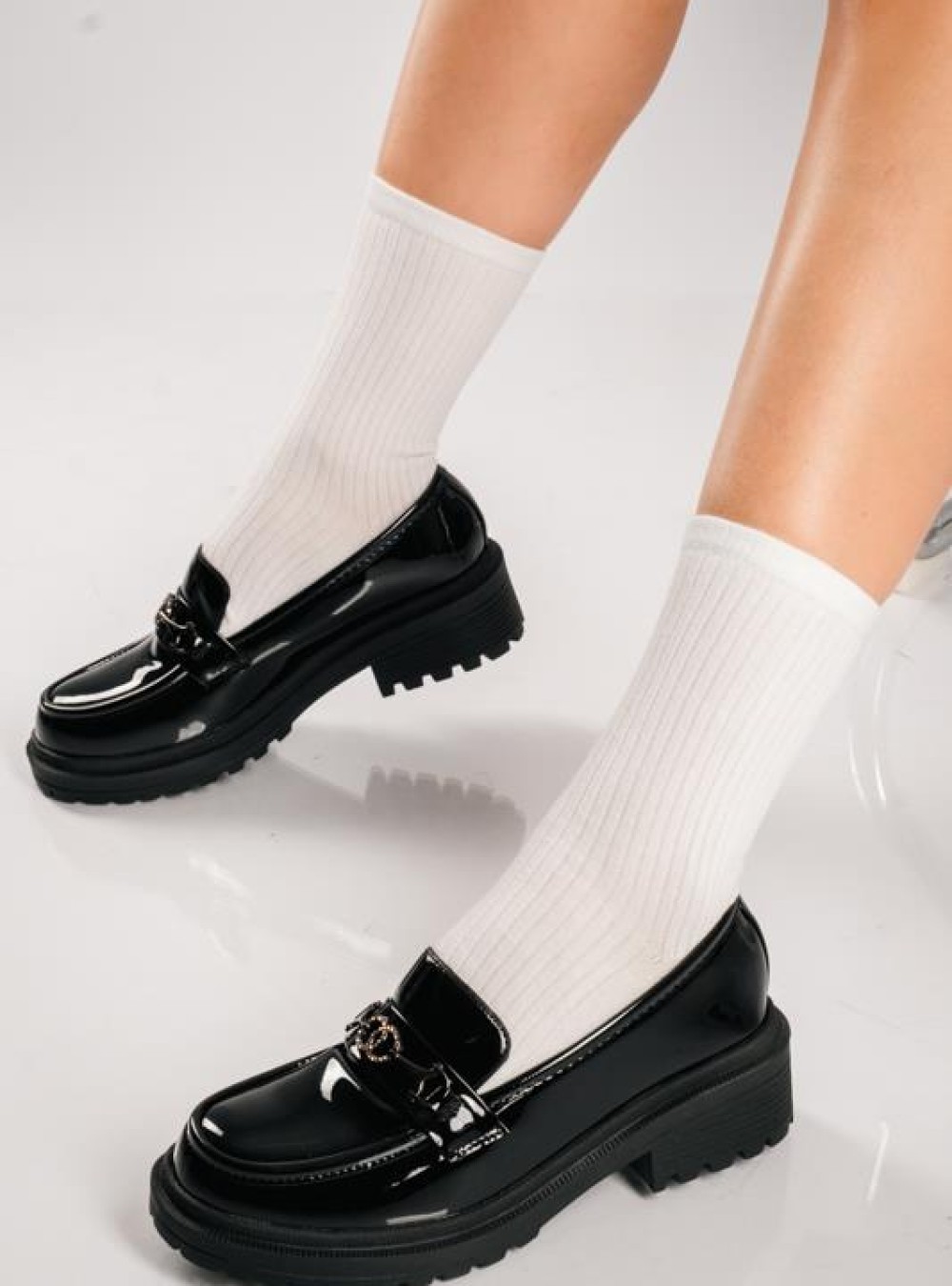 Chunky λουστρίνι loafers ΜΑΥΡΟ Chunky λουστρίνι loafers ΜΑΥΡΟ