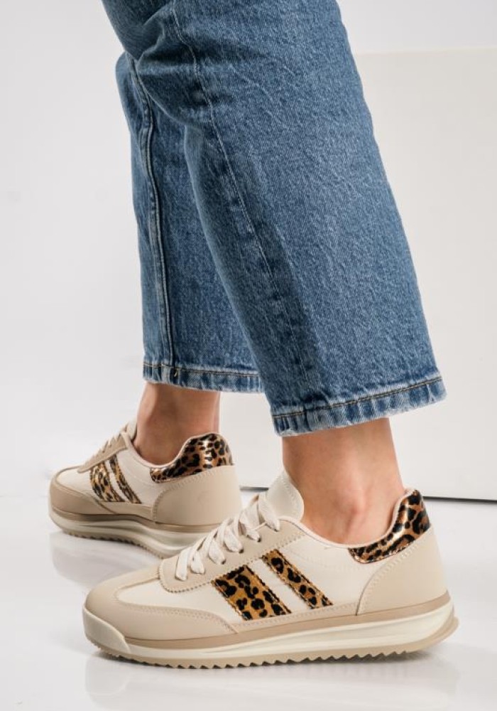Street style sneakers με ρίγες ΛΕΟΠΑΡ