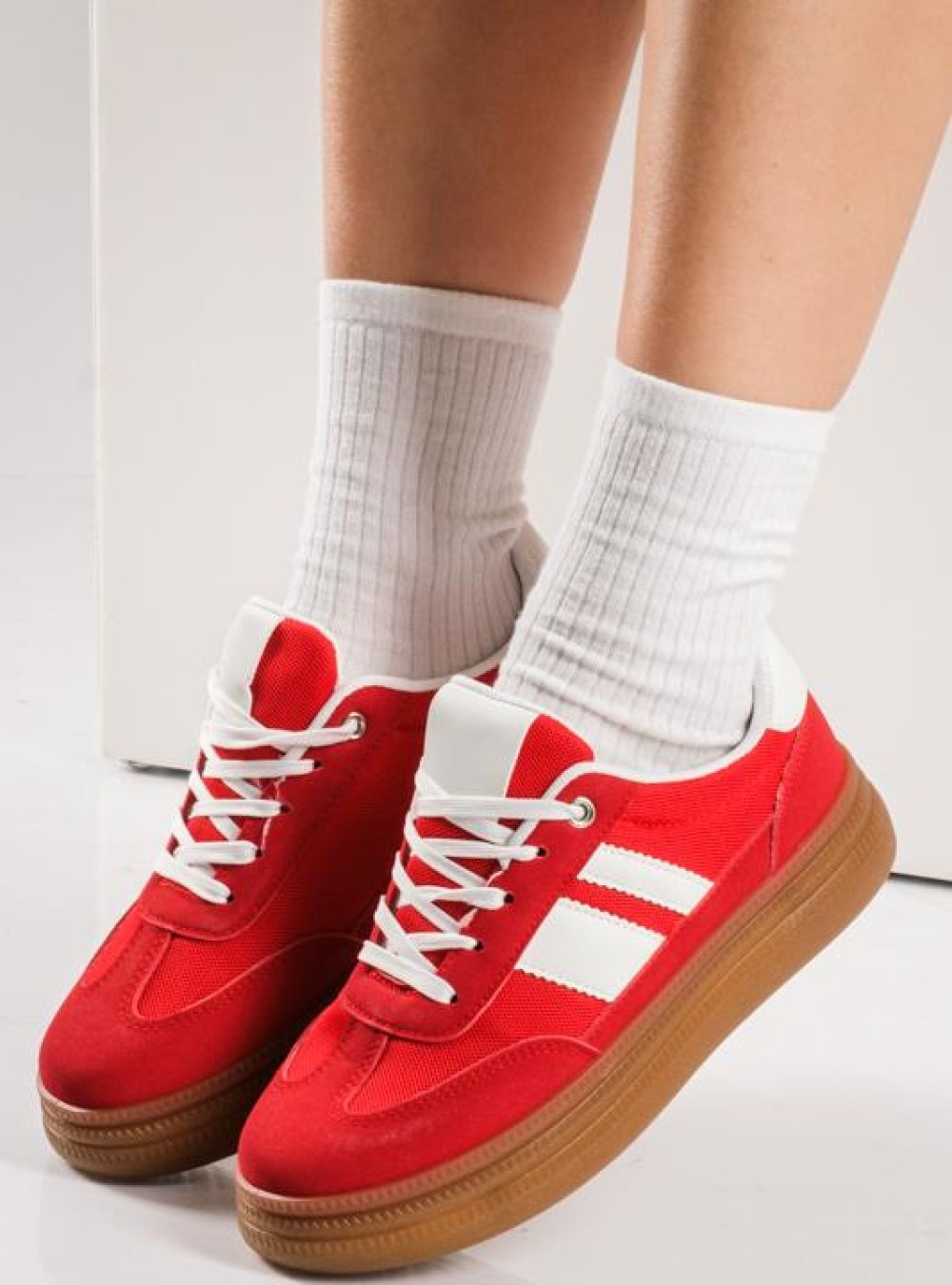 Δίσολα street style sneakers ΚΟΚΚΙΝΟ Δίσολα street style sneakers ΚΟΚΚΙΝΟ