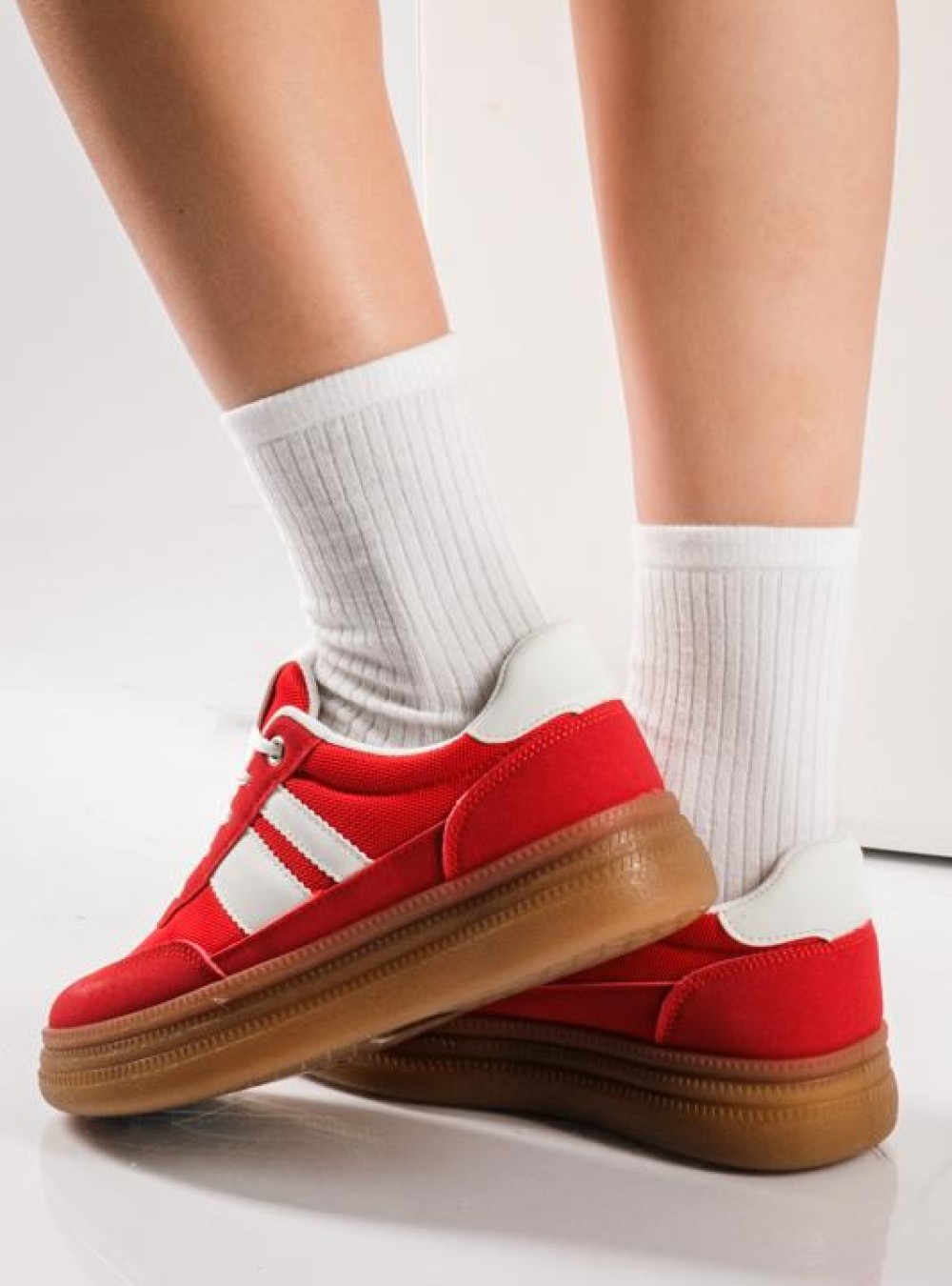 Δίσολα street style sneakers ΚΟΚΚΙΝΟ Δίσολα street style sneakers ΚΟΚΚΙΝΟ