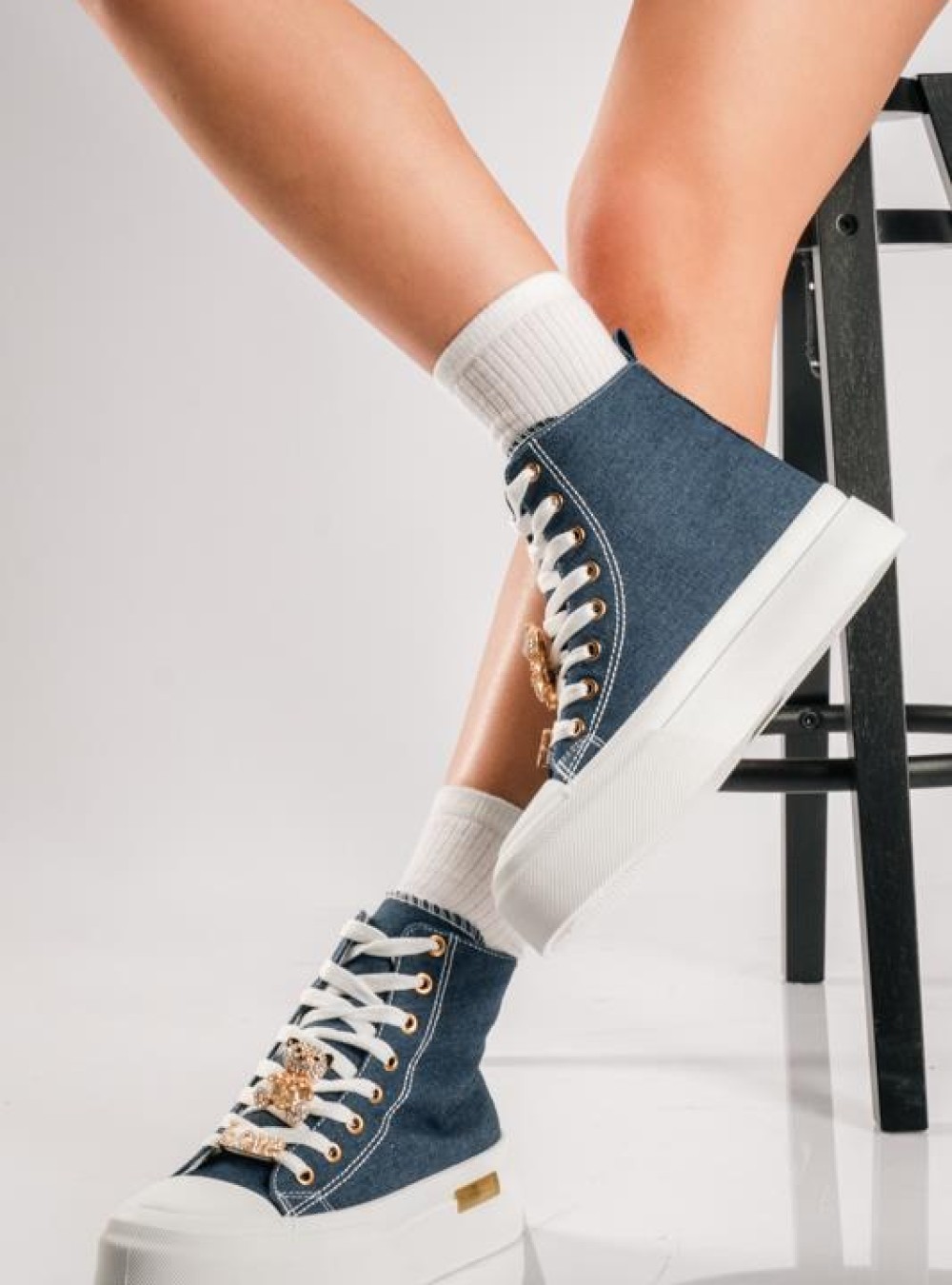 Δίσολα υφασμάτινα sneakers μποτάκια JEAN Δίσολα υφασμάτινα sneakers μποτάκια JEAN