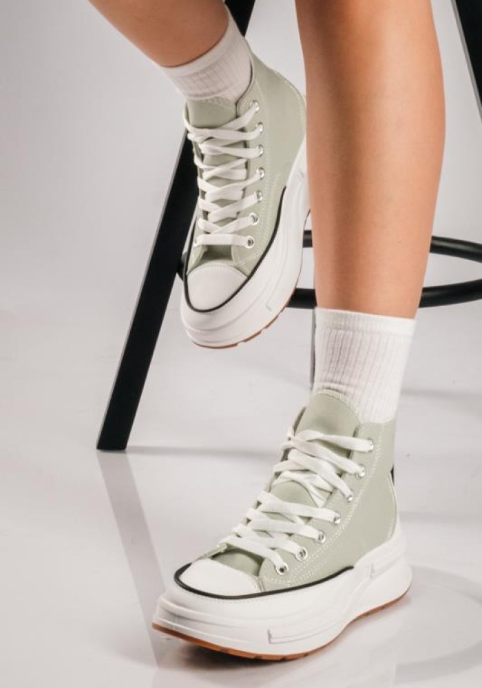Δίσολα υφασμάτινα sneakers μποτάκια ΒΕΡΑΜΑΝ