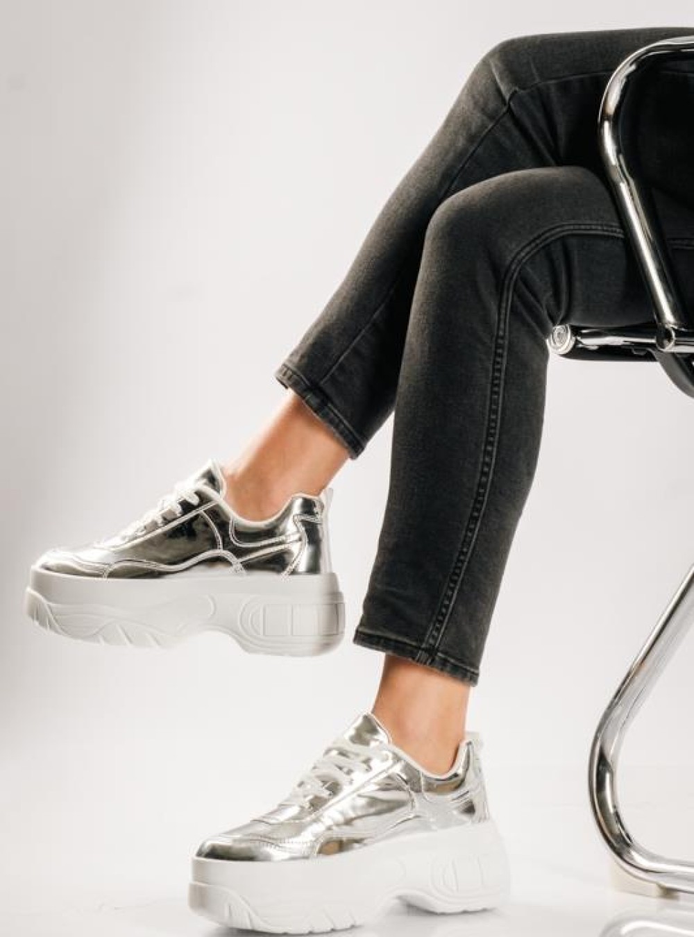 Λουστρίνι δίσολα sneakers ΑΣΗΜΙ Λουστρίνι δίσολα sneakers ΑΣΗΜΙ