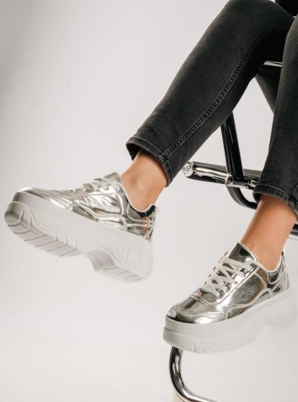 Λουστρίνι δίσολα sneakers ΑΣΗΜΙ Λουστρίνι δίσολα sneakers ΑΣΗΜΙ