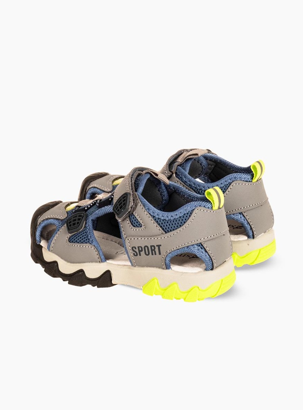 Sporty πέδιλα για αγόρια με velcro ΓΚΡΙ Sporty πέδιλα για αγόρια με velcro ΓΚΡΙ