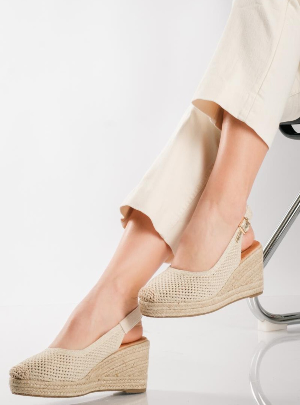 Slingback πλατφόρμες εσπαντρίγιες ΜΠΕΖ Slingback πλατφόρμες εσπαντρίγιες ΜΠΕΖ
