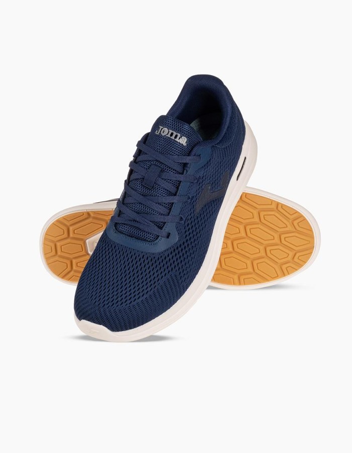 JOMA Ανδρικά αθλητικά με memory foam ΜΠΛΕ/ΑΣΠΡΟ