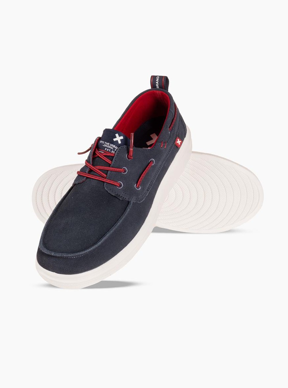 Xti boat loafer με λαστιχένια κορδόνια ΜΠΛΕ